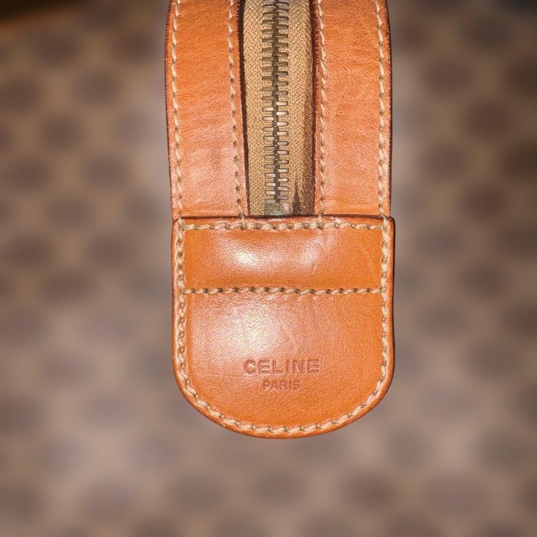 Céline ブラウンレザーボストンバッグ