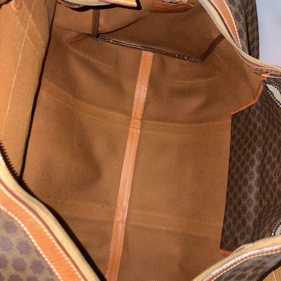 Céline ブラウンレザーボストンバッグ