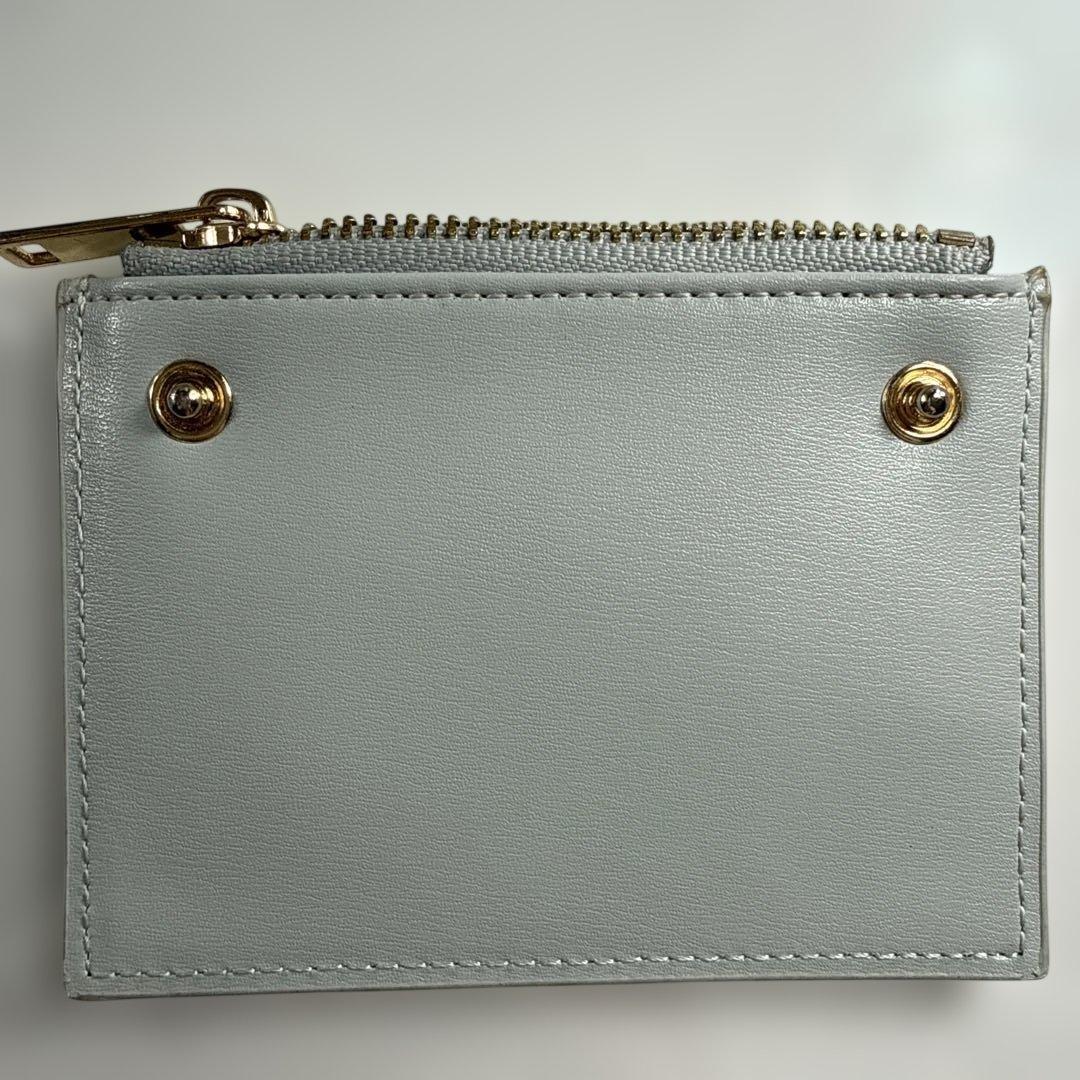 CELINE トリオンフ 入れ付き コンパクトウォレット　ブルー