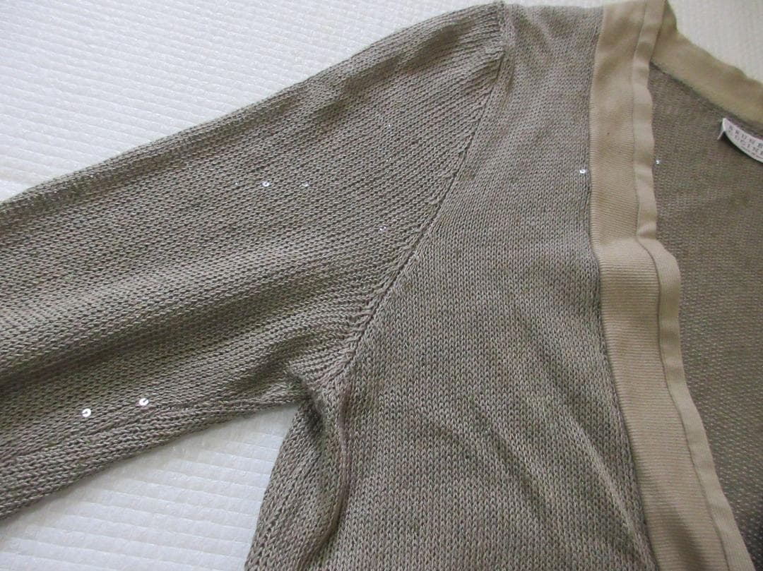 (O-21)BRUNELLO CUCINELLI カーディガン 羽織スパンコール