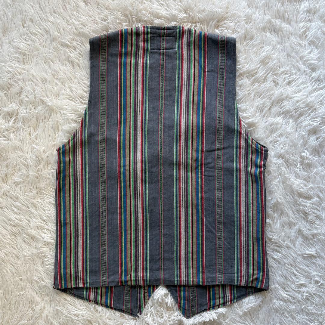 RRL DOUBLE ダブルアールエル ベスト マルチストライプ ラルフローレン