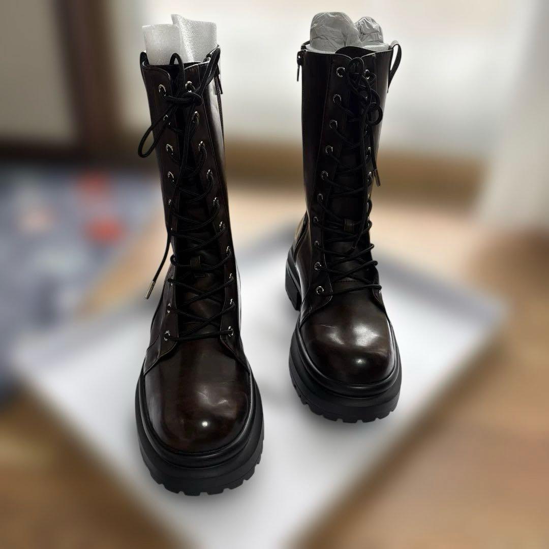Ameri LACE UP TANK SOLE BOOTS ブラウン　Lサイズ