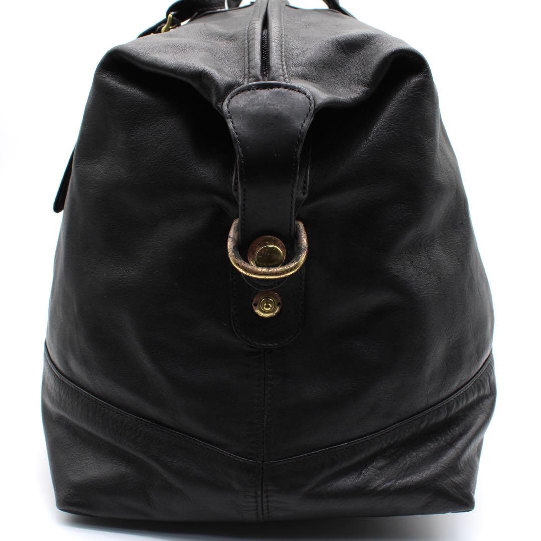 【良品】COACH ボストンバッグ トラベルバッグ レザー ヴィンテージ 黒色