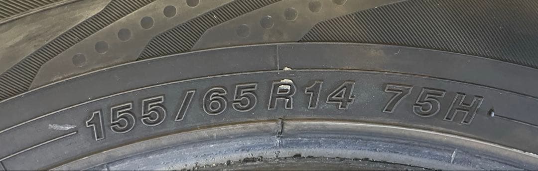 値下げ　155/65R14 中古タイヤ　4本