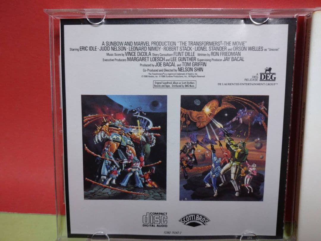超激レア!1986年発売トランスフォーマー ザ*ムービー サウンドトラックCD