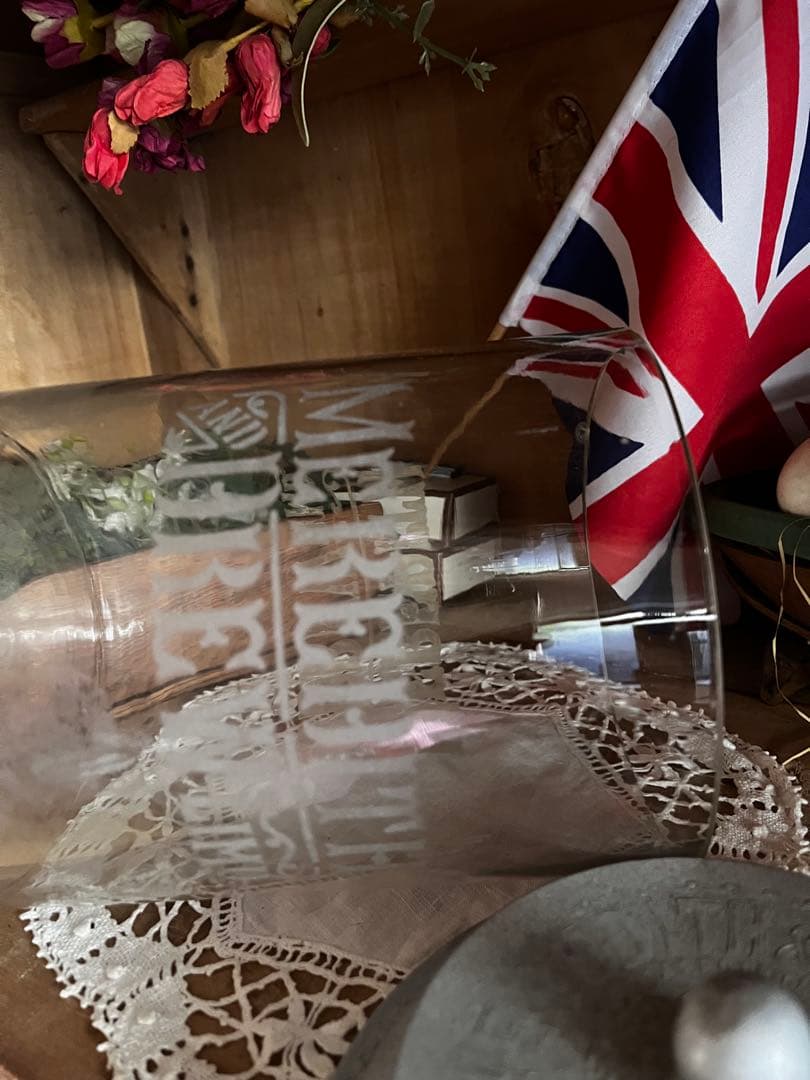 イギリスアンティーク ビスケットジャー 英国骨董 キッチンアンティーク シャビー