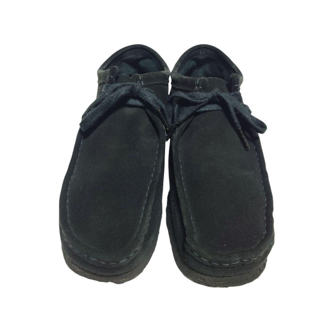 Clarks クラークス ワラビー 黒 スエード モカシン UK9 27cm