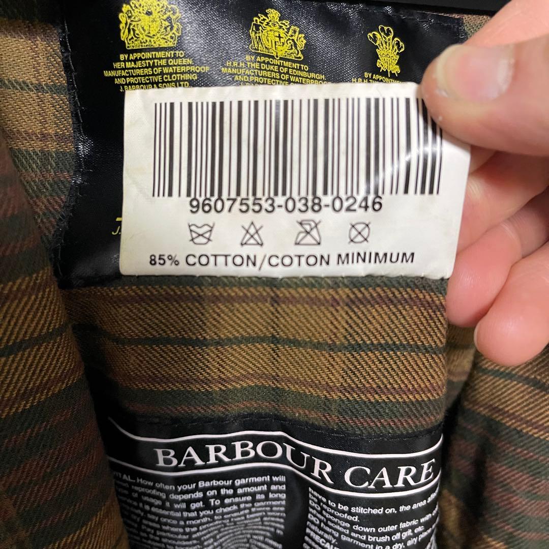 96年製　Barbour バブアー Bedale ビデイル フード付き36