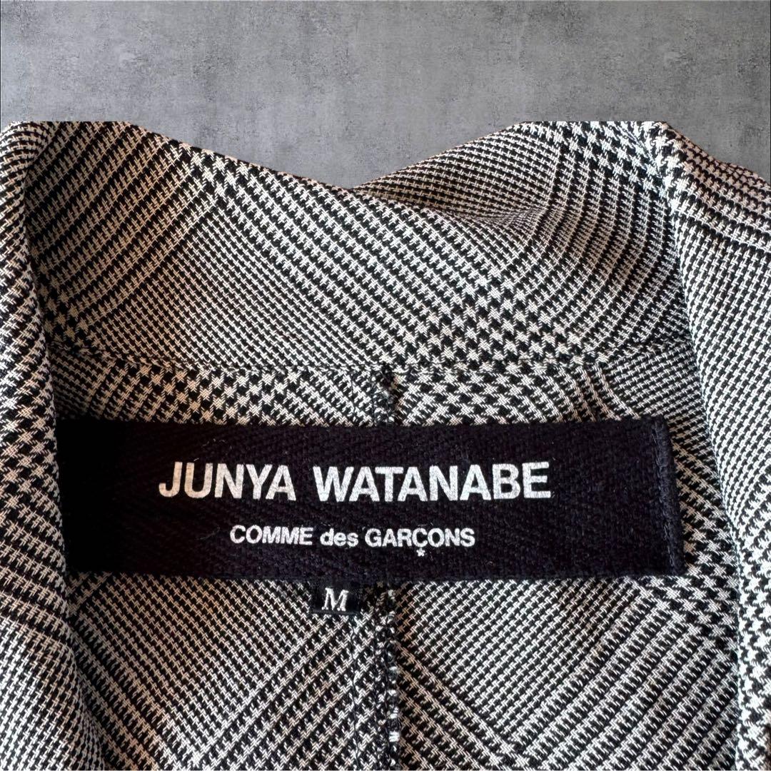 AD2003JUNYA WATANABE ギャルソン 千鳥歪み変形ジャケットM