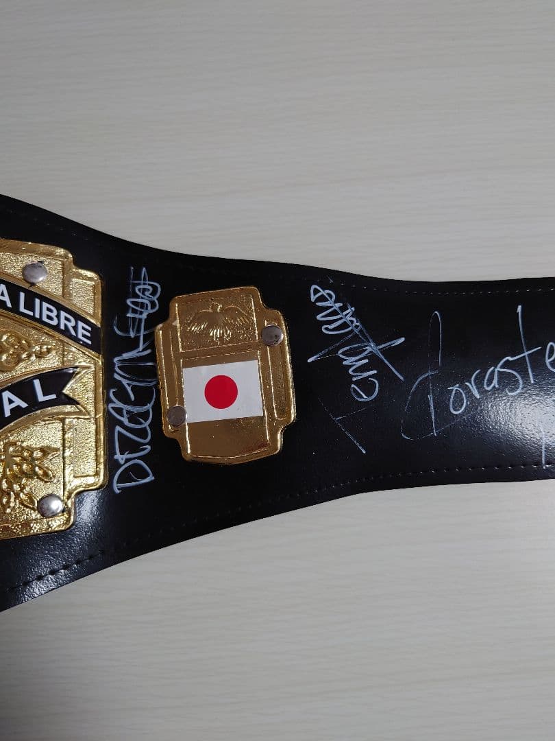 CMLL チャンピオンベルト　サイン入　新日本プロレス　ファンタスティカマニア