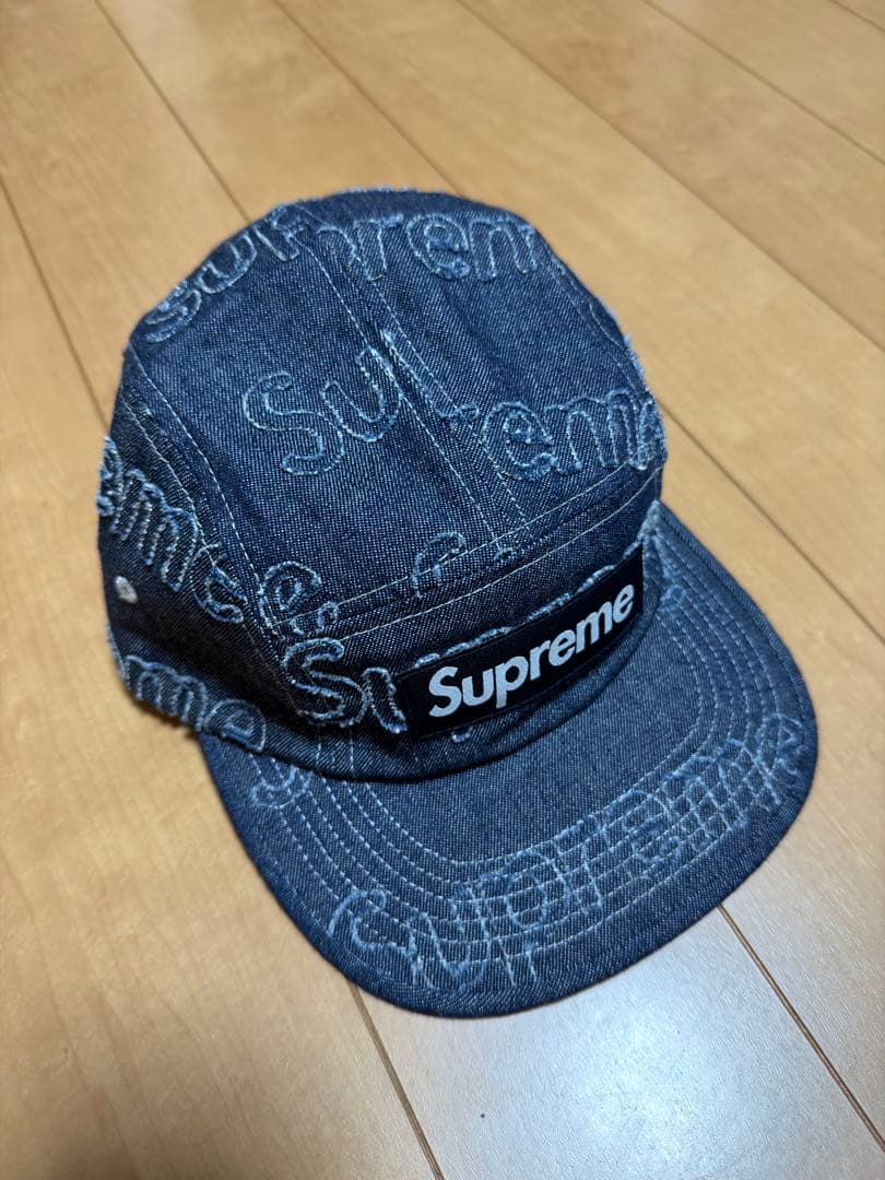帽子 SUPREME Lasered Denim Camp Cap