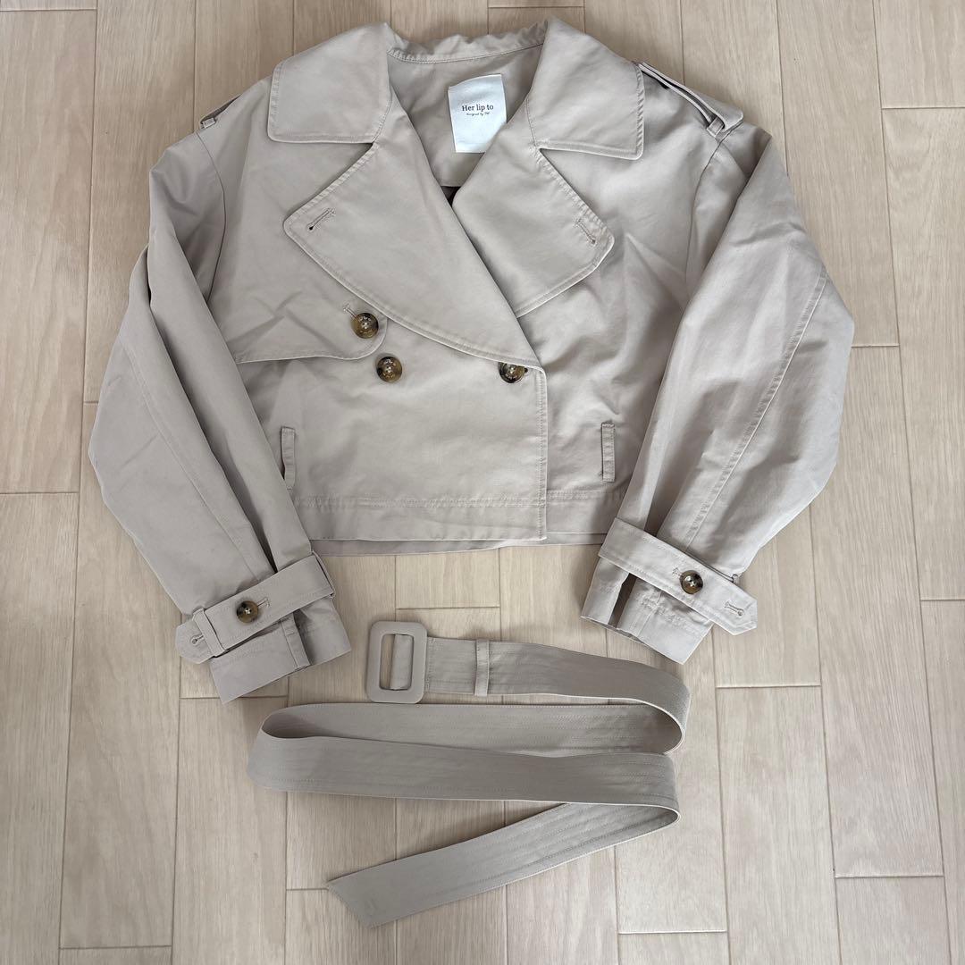 ジャケット・アウター herlipto Brera Short Trench Coat