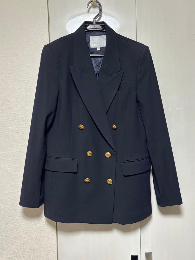 moussy DOUBLE BREASTED ジャケット ネイビー サイズ2