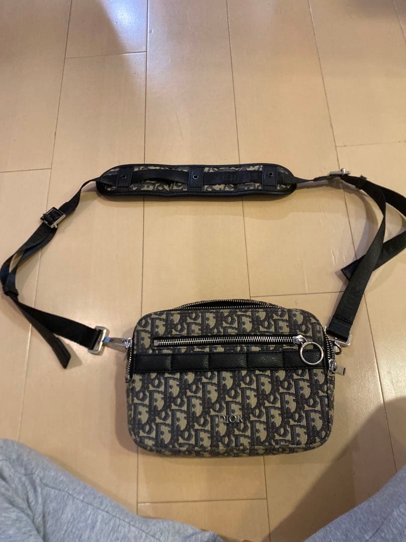 [確実正規品]Dior ショルダーバッグ キャンバス レザー