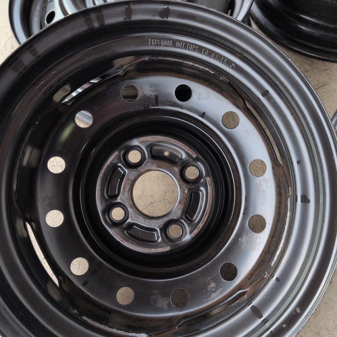 中古スチールホイール　日産モコ用。13×4.0J＋45 4/100 4枚セット