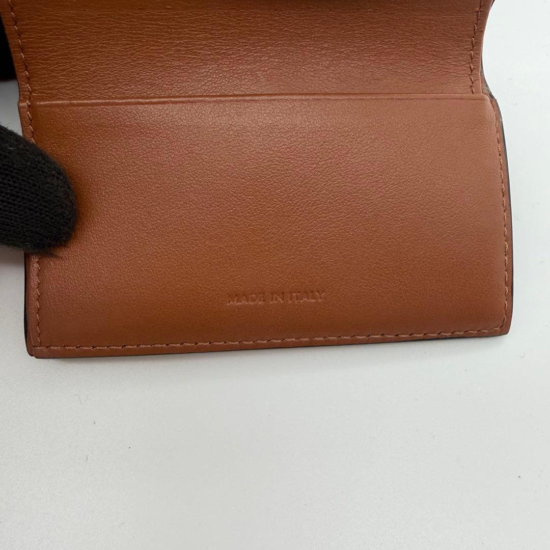 極美品　セリーヌ　スモール トリフォールド ウォレット　トリオンフ　レザー