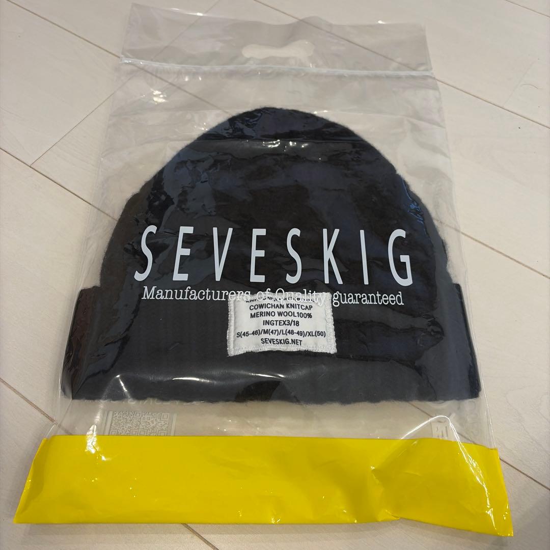 SEVESKIG セヴシグ ニットキャップ ビーニー ブラック