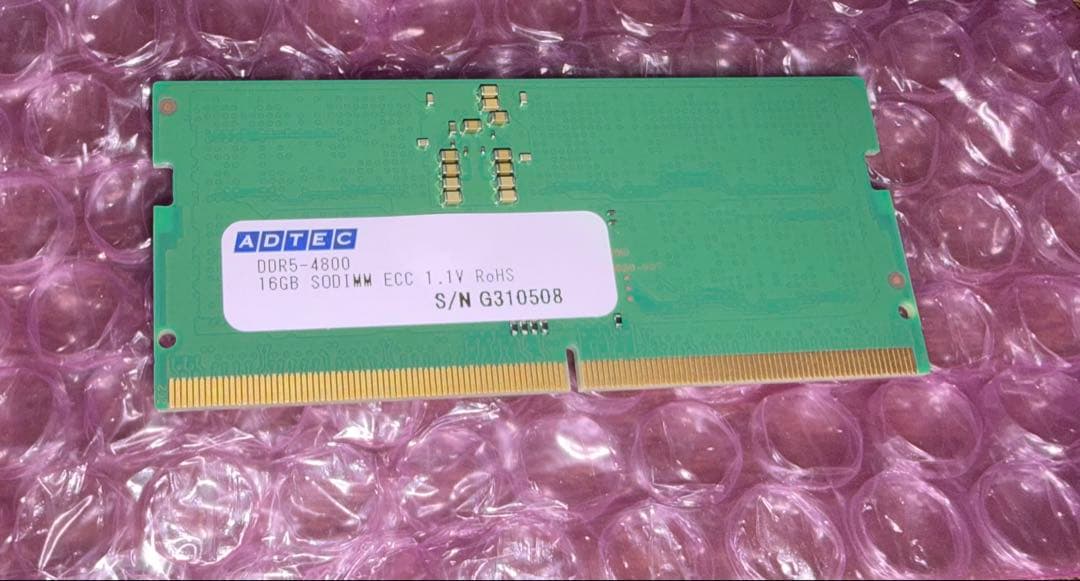 アドテック メモリ DDR5 4800 32GB (16GB×2未使用品