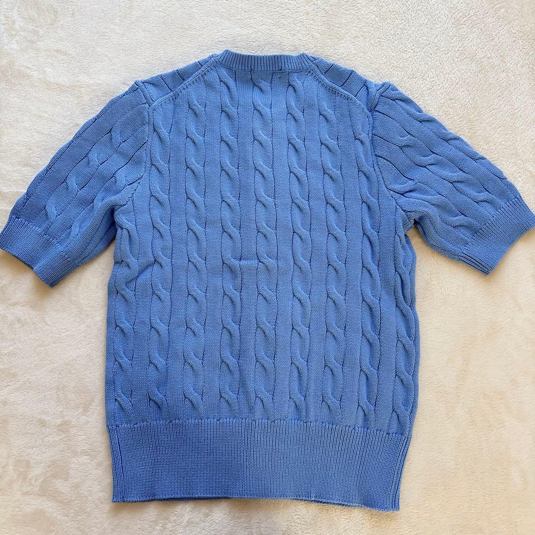 新品✨POLO Ralph Lauren ケーブルニット カーディガン 半袖 M
