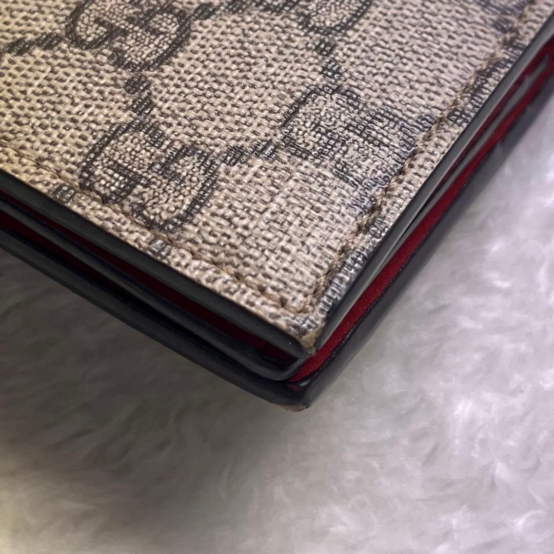 ✨美品✨ GUCCI グッチ 二つ折り財布 チェリー GG柄 ストーン抜けナシ！
