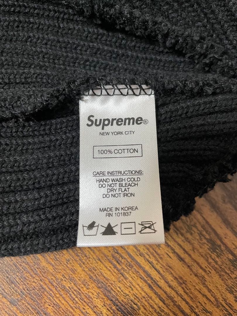 Supreme ビーニー ブラック ニット帽