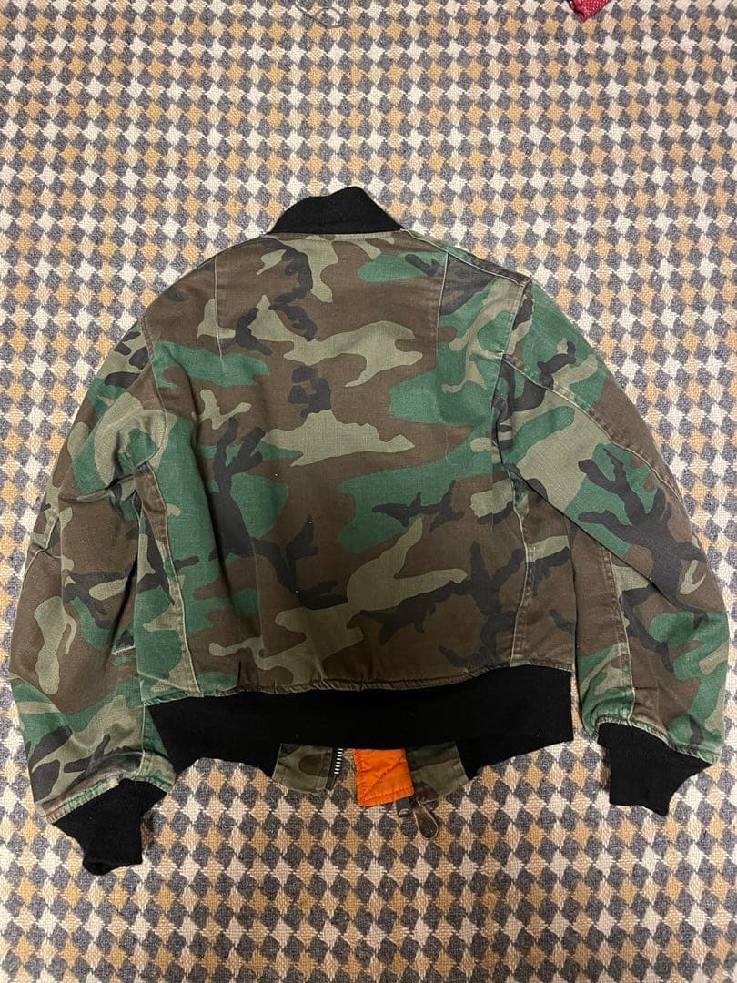 80s ウッドランドカモ　ma1 迷彩　MA1 USA製