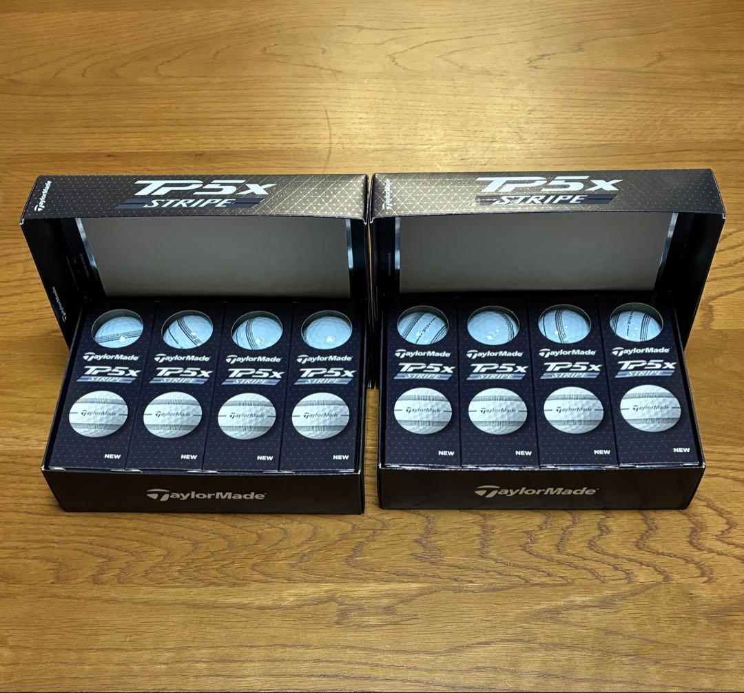 TaylorMade TP5x STRIPE ゴルフボール 2ダース（24個)