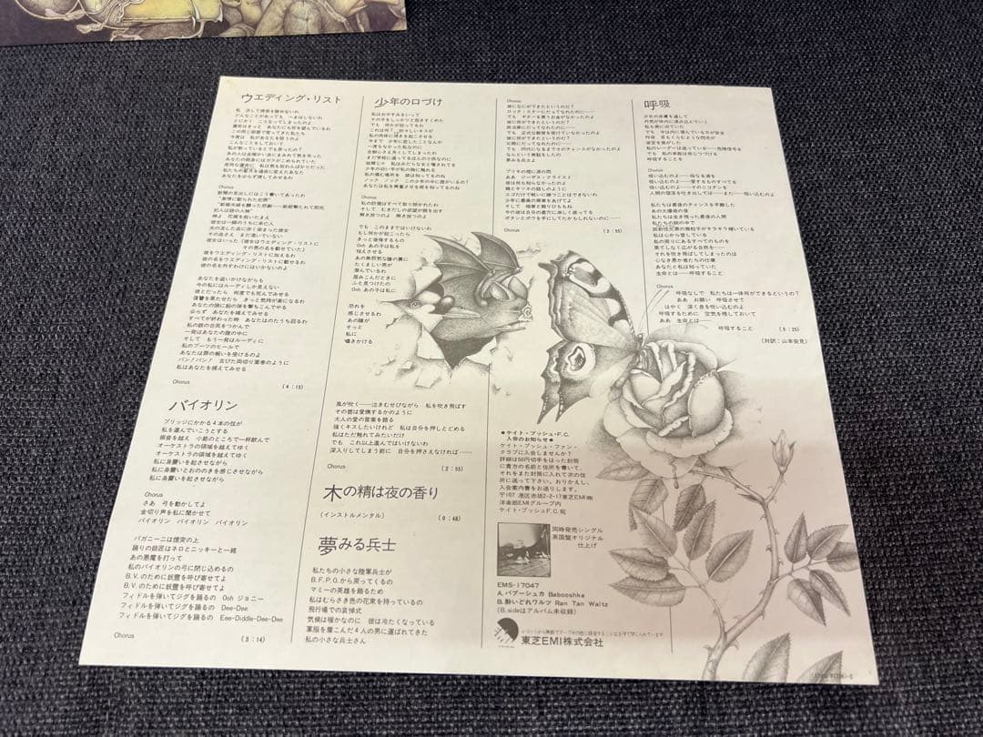 稀少1S ケイト・ブッシュ 魔物語 LP洋楽　帯付 日本盤 EMS-81336