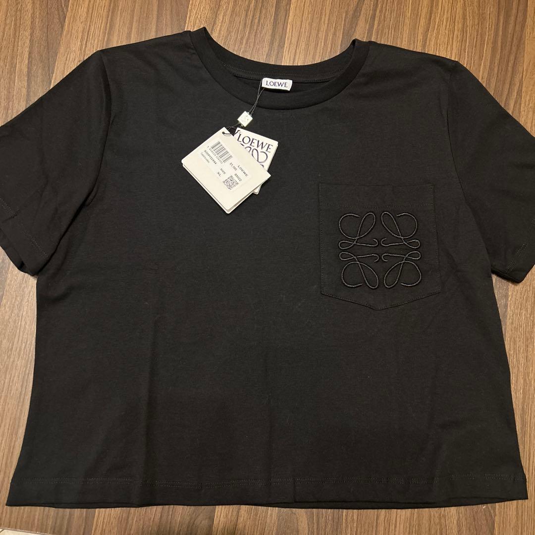 ロエベ　デザイナーTシャツ　ブラック　XL