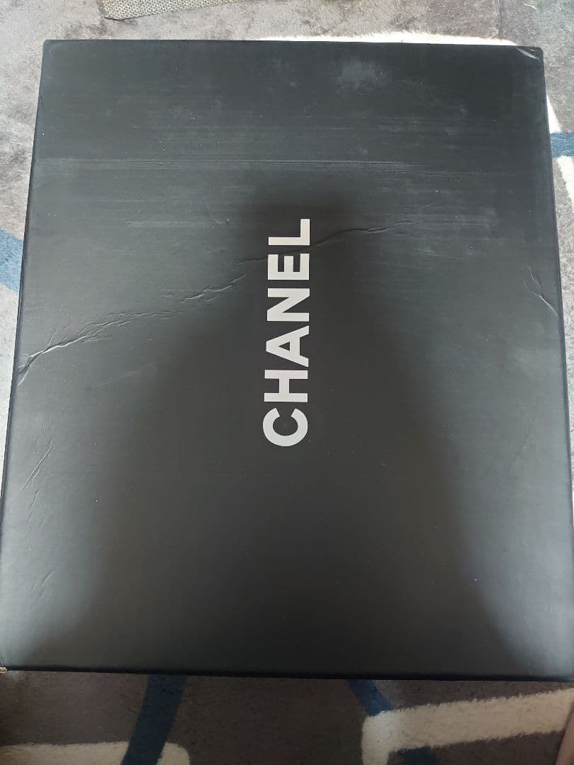 新品シャネルラバーブーツブラック長靴レインブーツ24.5cm