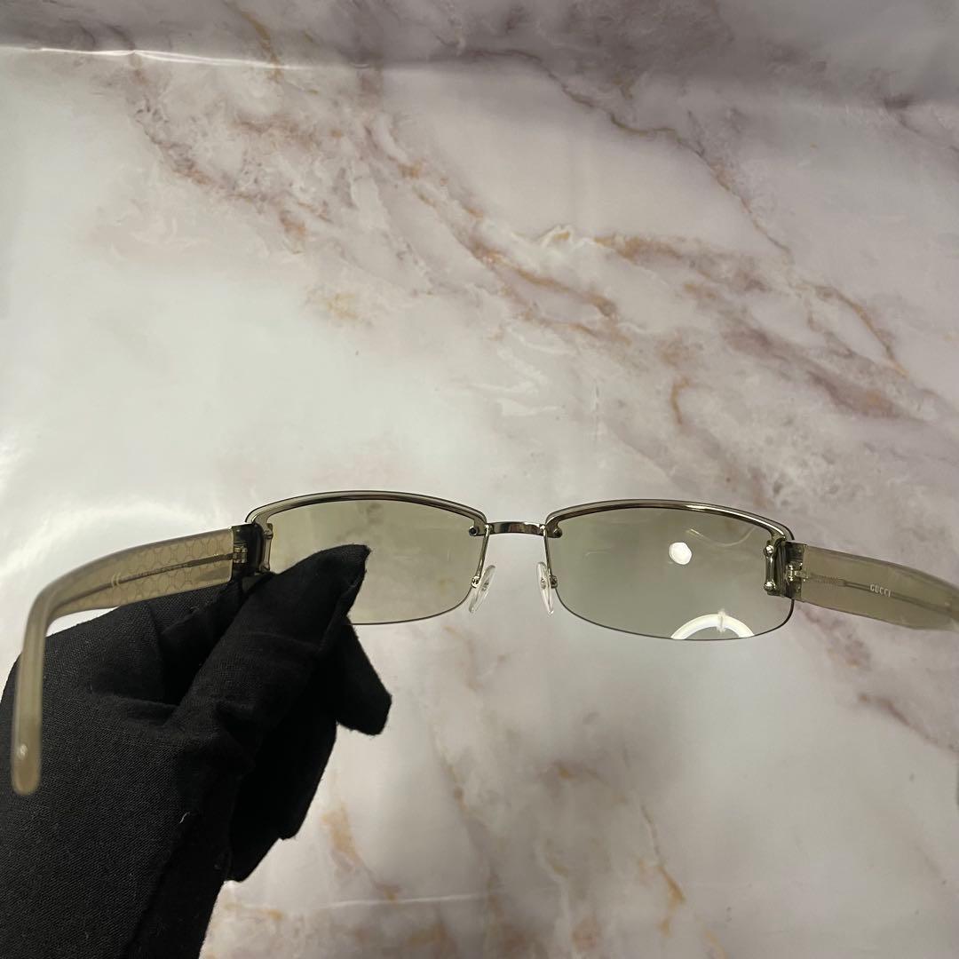 GUCCI ハーフリム スクエア y2k GG モード サングラス