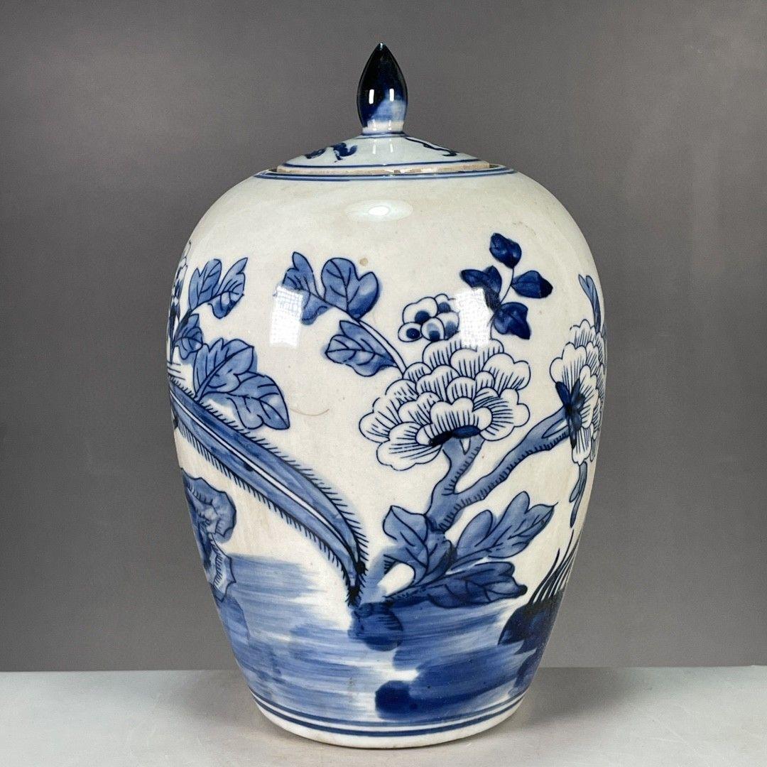 鳳凰紋冬瓜壺 景徳鎮 陶磁器 装飾品 現代工芸品 美術品 置物