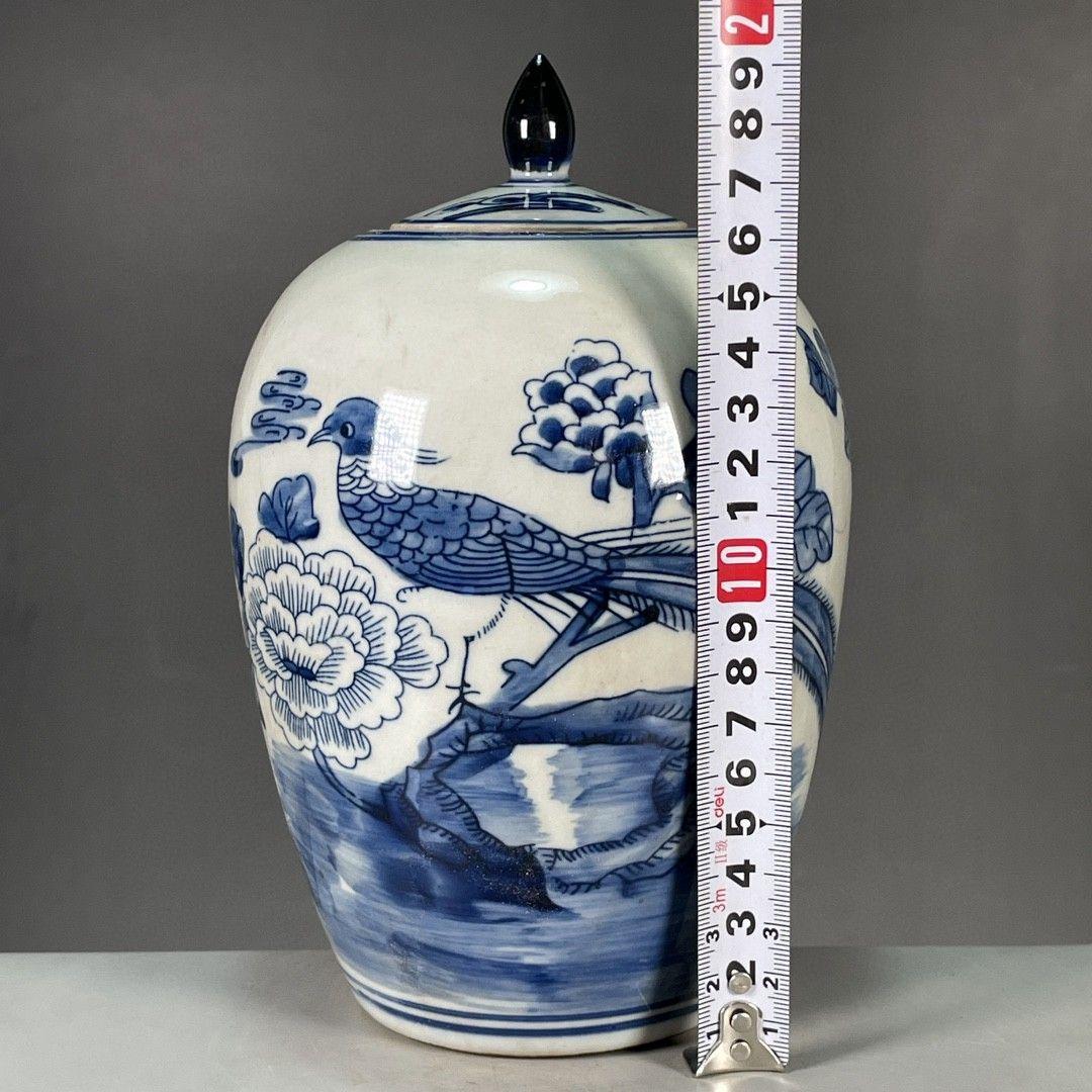 鳳凰紋冬瓜壺 景徳鎮 陶磁器 装飾品 現代工芸品 美術品 置物