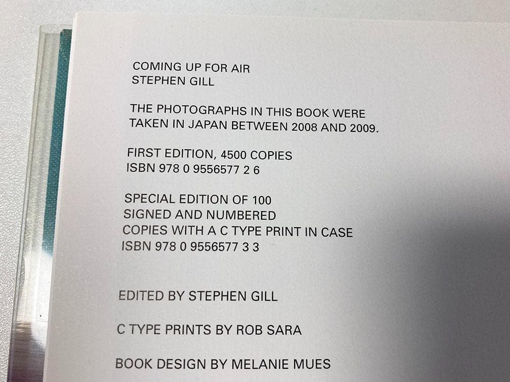 アート・デザイン・音楽 Stephen Gill / Coming Up for Air