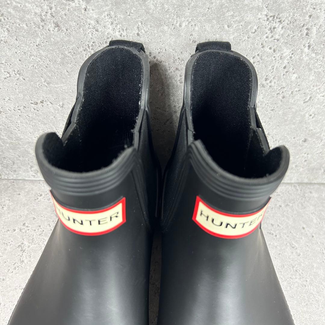 【極美品】HUNTER ハンター レインブーツ ショート丈 UK4 防水