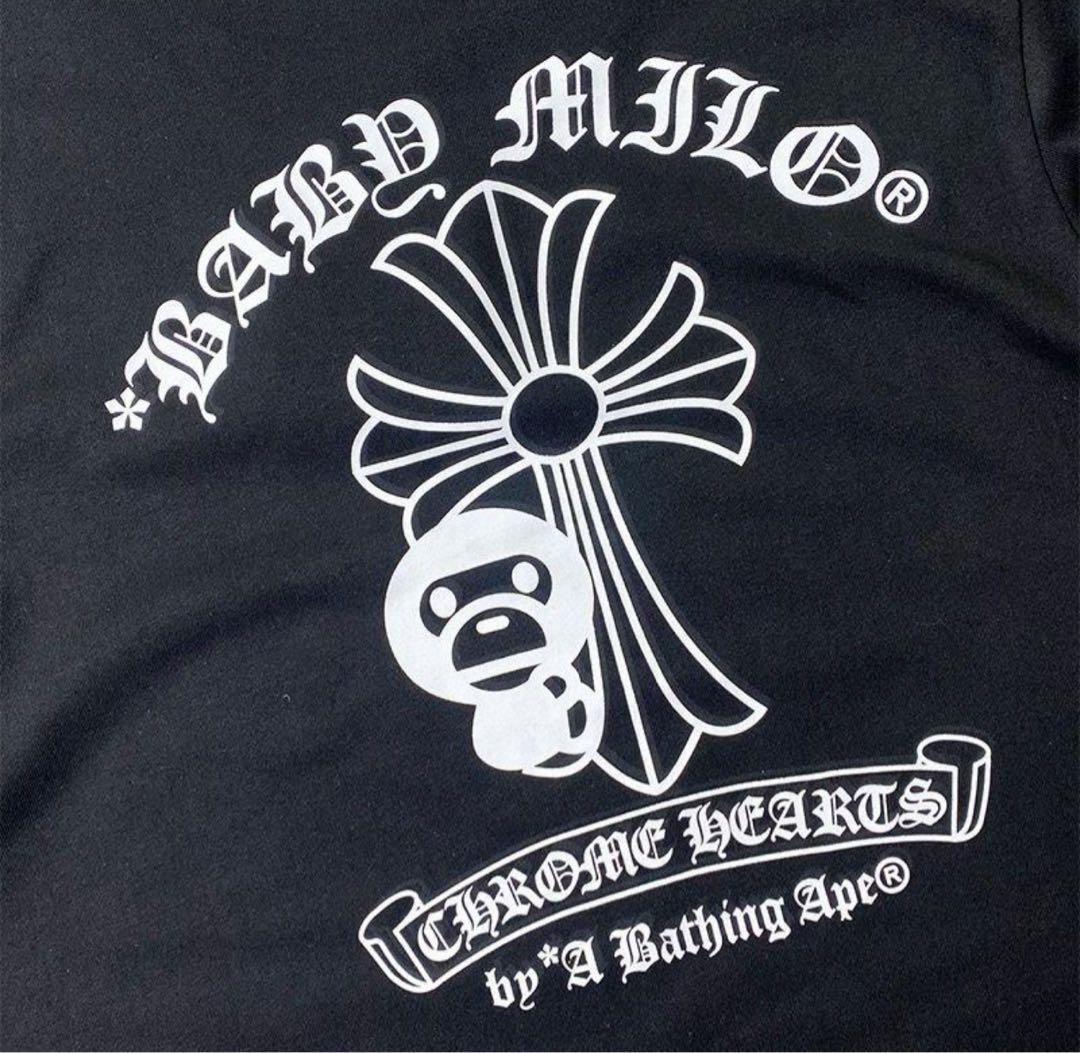 A BATHING APE × CHROME HEARTS コラボTシャツ 黒M