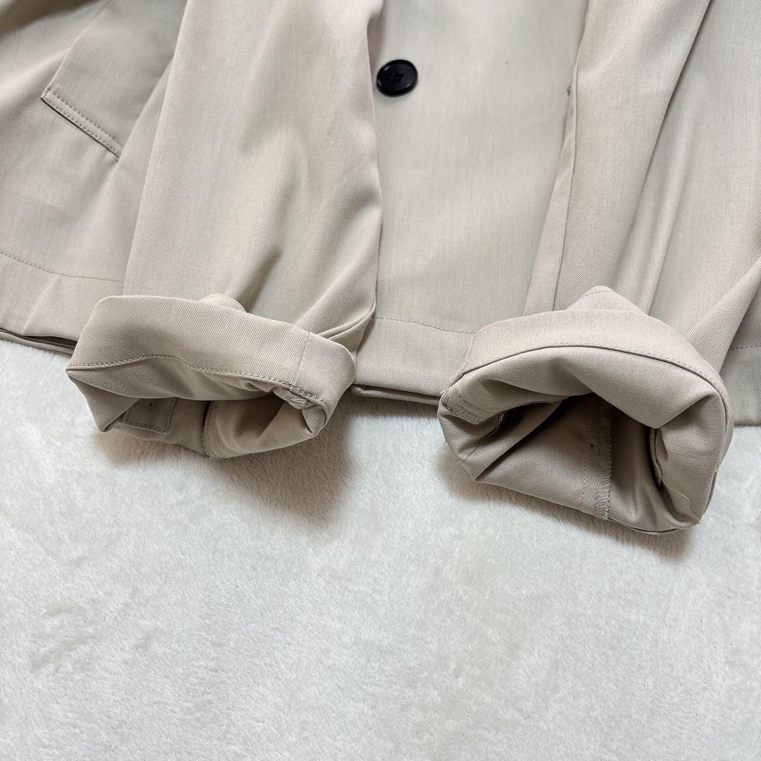 美品　UNFILO アンフィーロ　洗える　ショート トレンチコート　Sサイズ