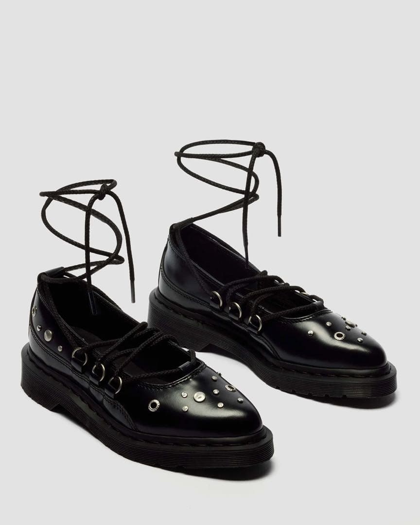 D r.Martens ELPHIE II ハードウェア レースアップ シューズ