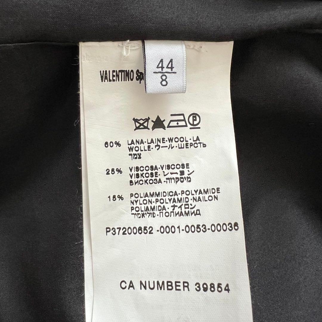 VALENTINO ベビーレース フラワー ノーカラーロングコート 44