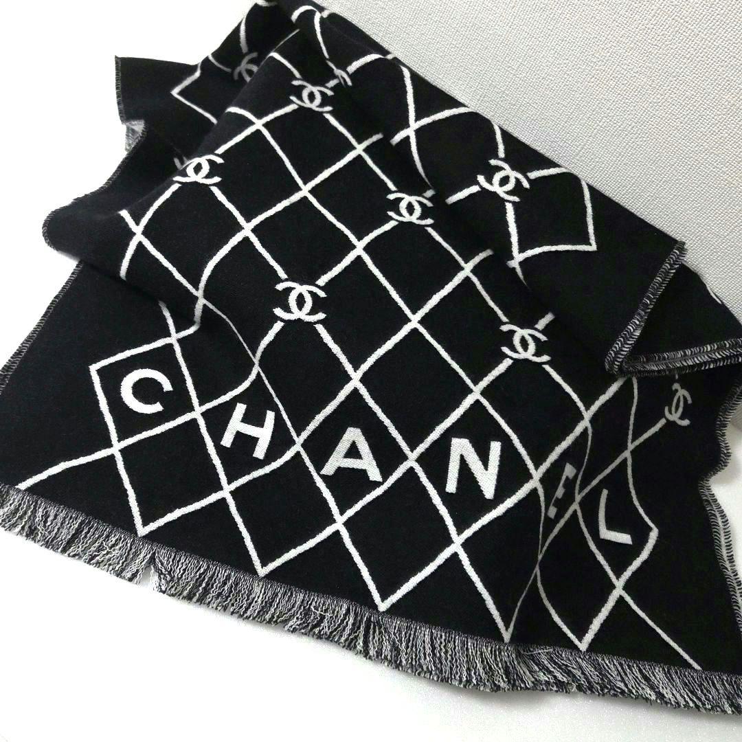 新品未使用 CHANEL シャネル マフラー ストール スカーフ リバーシブル