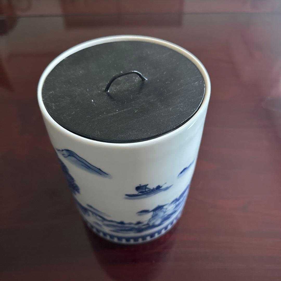 清水焼　京焼　染付　水指