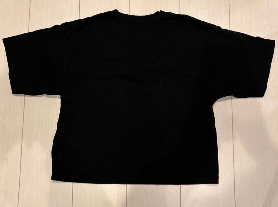 DIESEL レディース Tシャツ クロップド丈 ブラック ピンク ロゴ