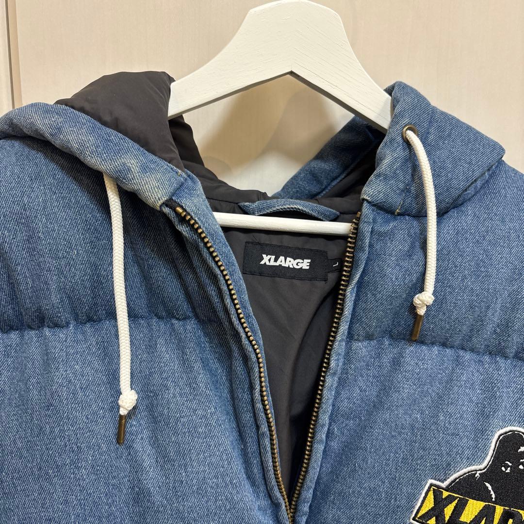 エクストララージ XLARGE アウター　インディゴ 中綿　デニム　インディゴ