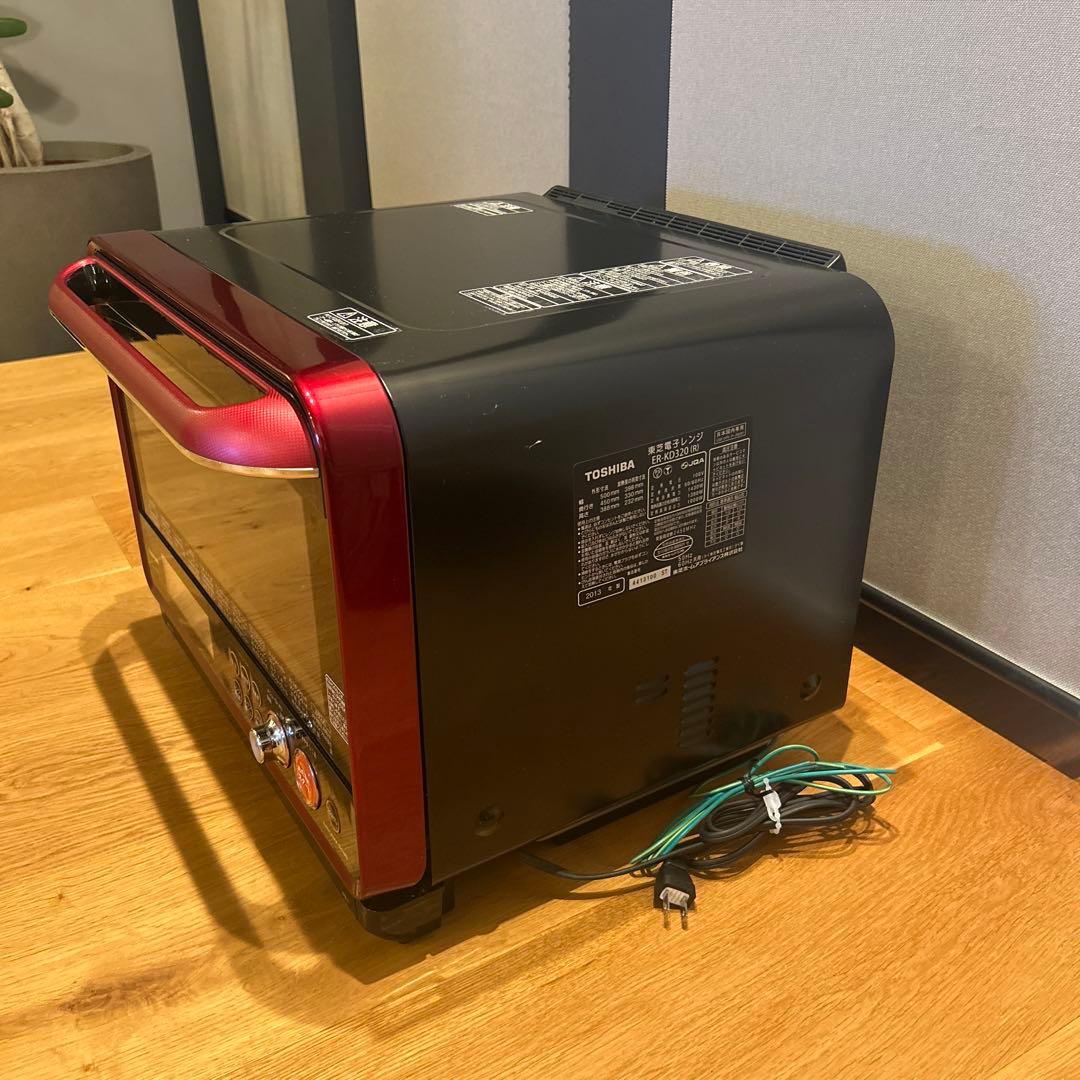 TOSHIBA オーブンレンジ レッド