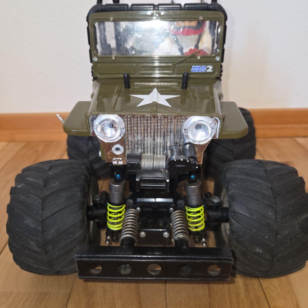 タミヤRC　ワイルドウイリー2　ノーマル→4WDに仕様変更　カスタム品