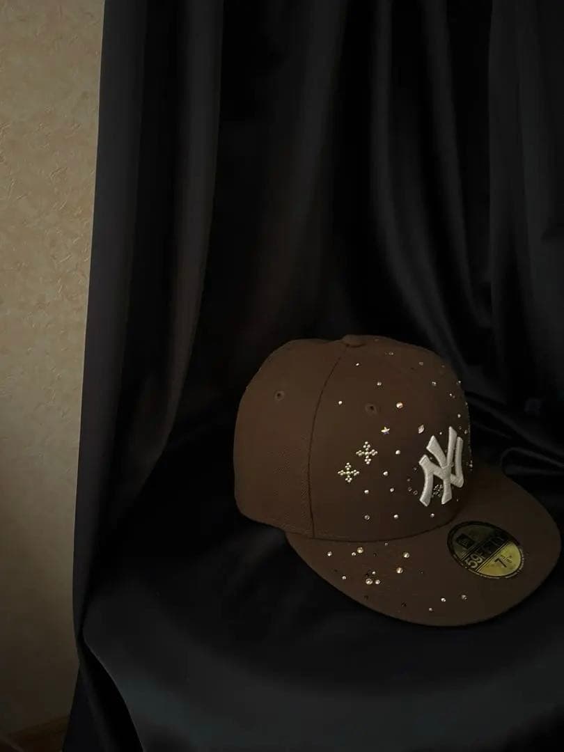 New Era 59FIFTY ジュエルキャップ　ブラウン７3/8
