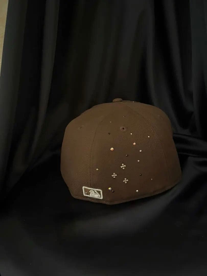 New Era 59FIFTY ジュエルキャップ　ブラウン７3/8
