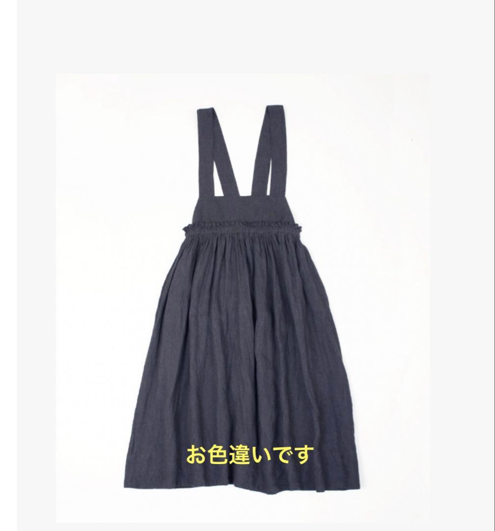 ネストローブ　リネン 綾サロペットワンピース