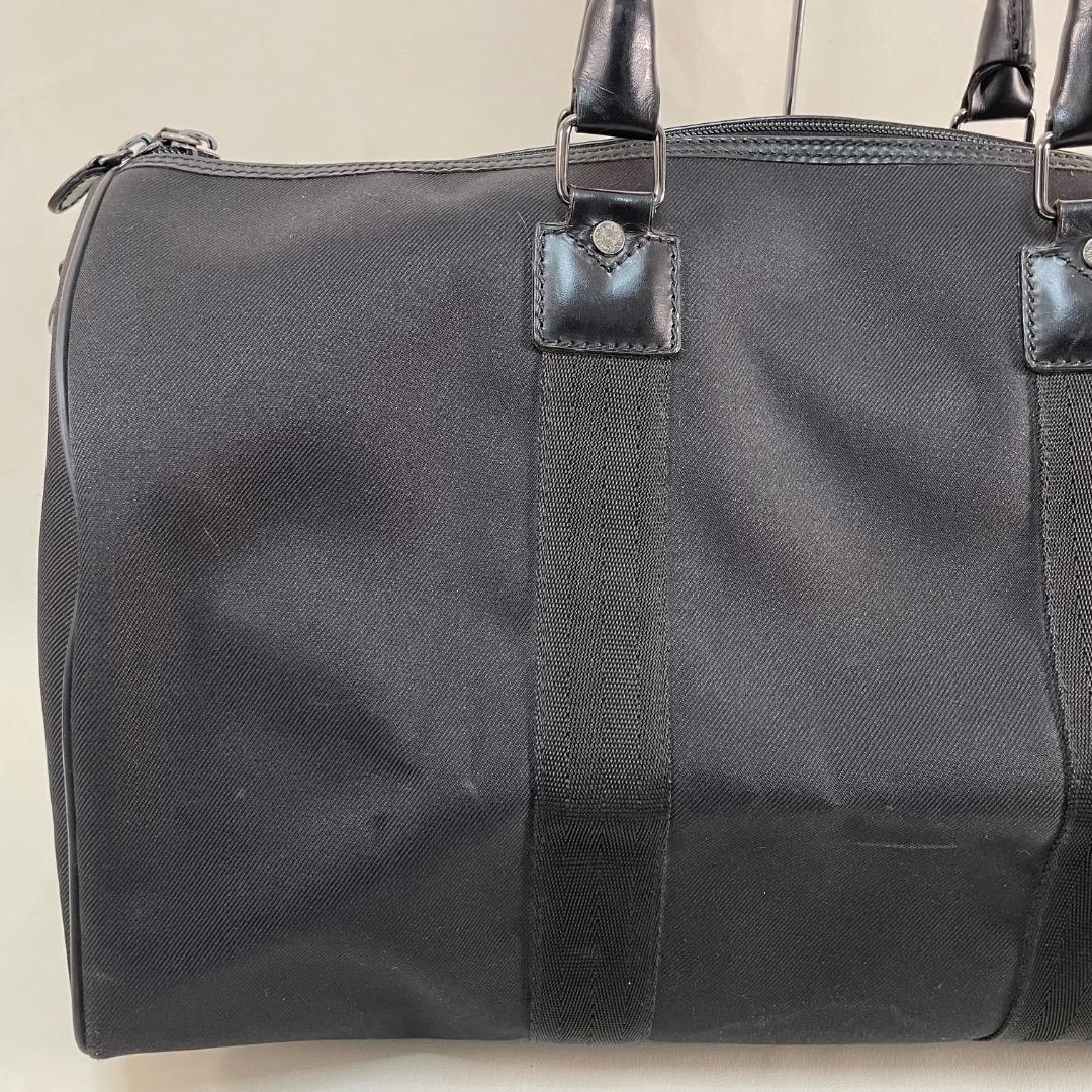 A9✨希少✨ハンティングワールド ボストンバッグ ナイロン×レザー 黒 45cm