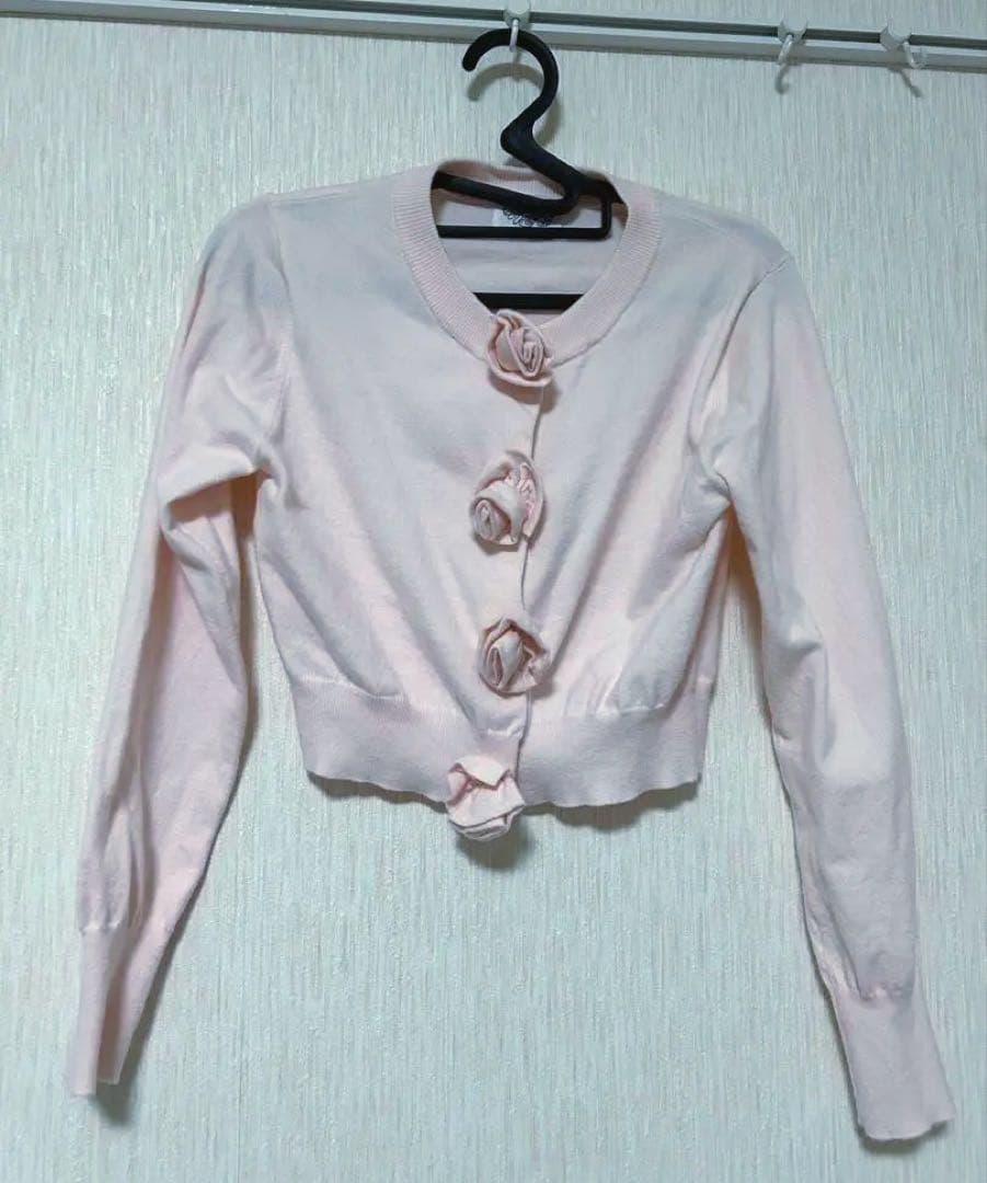 こ*様 Rose flower motif cardigan Treat ürs
